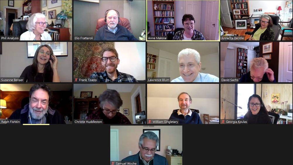 Screenshot of Education Committee Meeting, January 2022